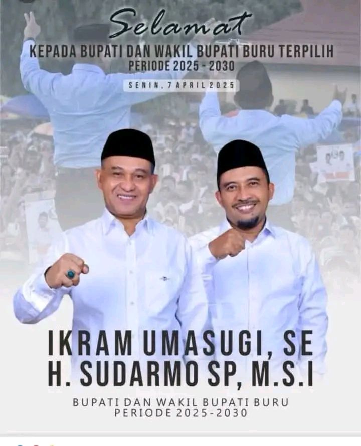 Selamat atas Terpilihnya Bupati Buru Periode 2025–2030